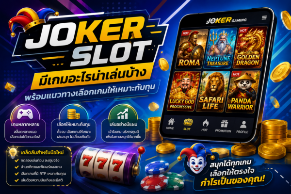 JOKER SLOT มีเกมอะไรน่าเล่นบ้าง พร้อมแนวทางเลือกเกมให้เหมาะกับทุน